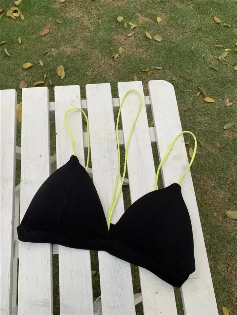 Sexy Spice Triangle Cup Bra Summer Tube Top with Camisole Vest - Image 5