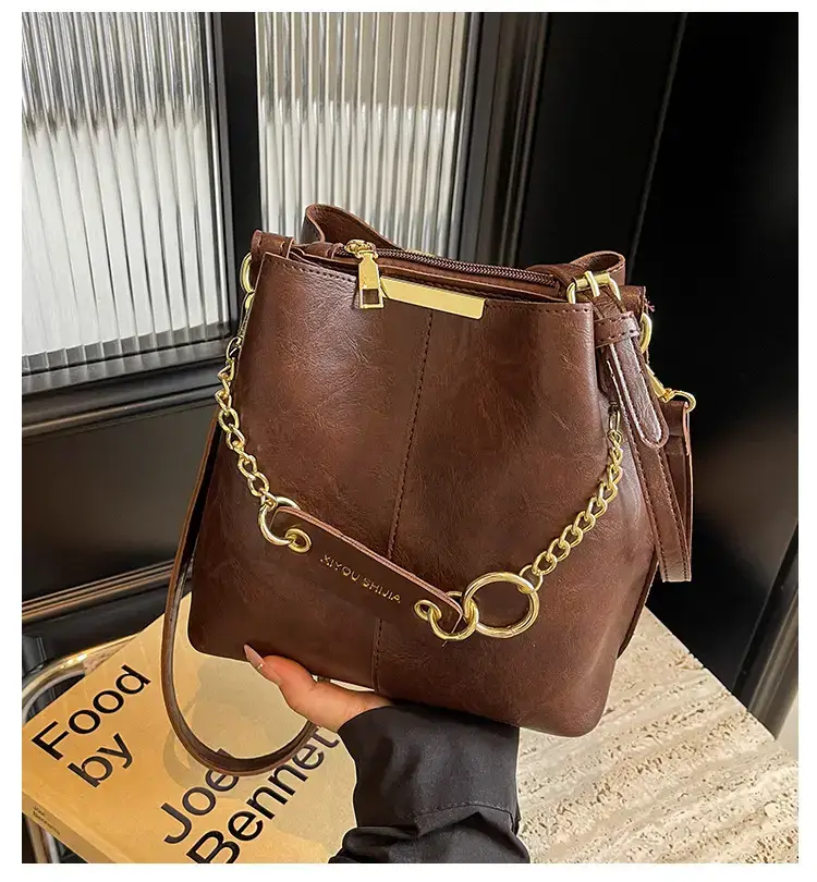 Korean Style Bucket Bag Women's Tan 2024 — feature 1
