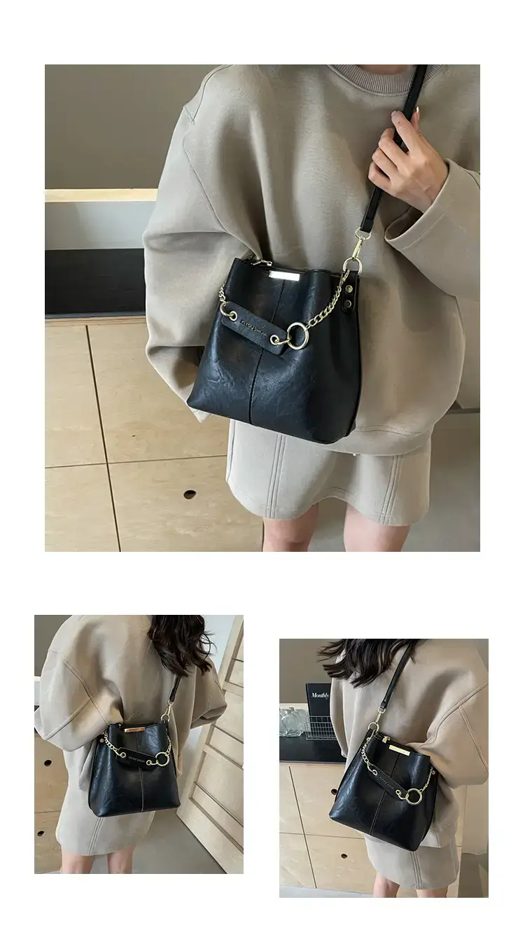 Korean Style Bucket Bag Women's Tan 2024 — feature 10