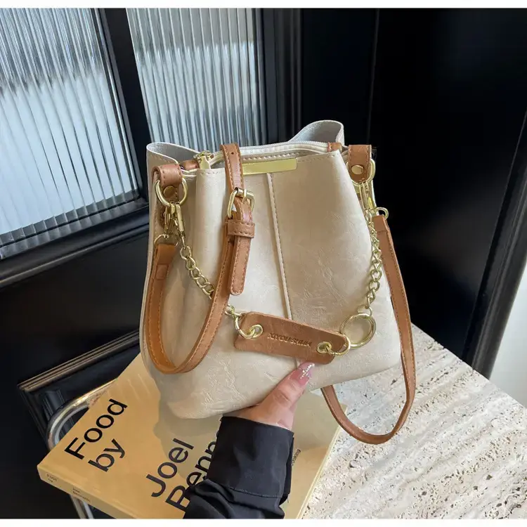 Korean Style Bucket Bag Women's Tan 2024 — feature 14