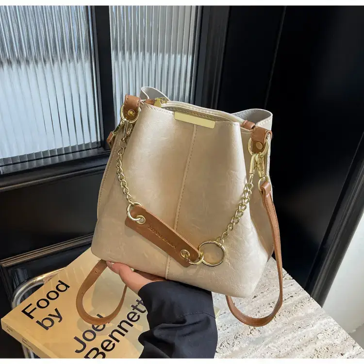 Korean Style Bucket Bag Women's Tan 2024 — feature 15