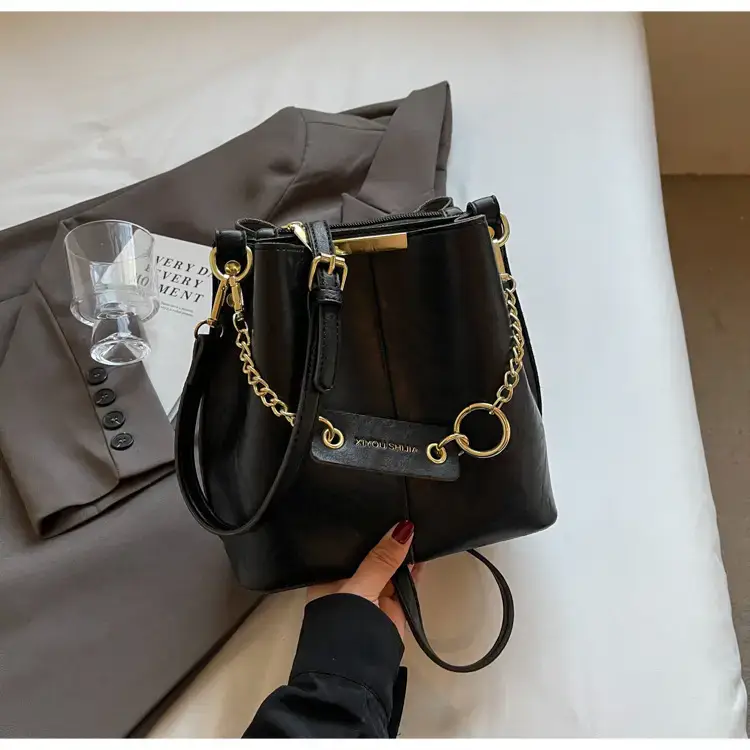 Korean Style Bucket Bag Women's Tan 2024 — feature 22