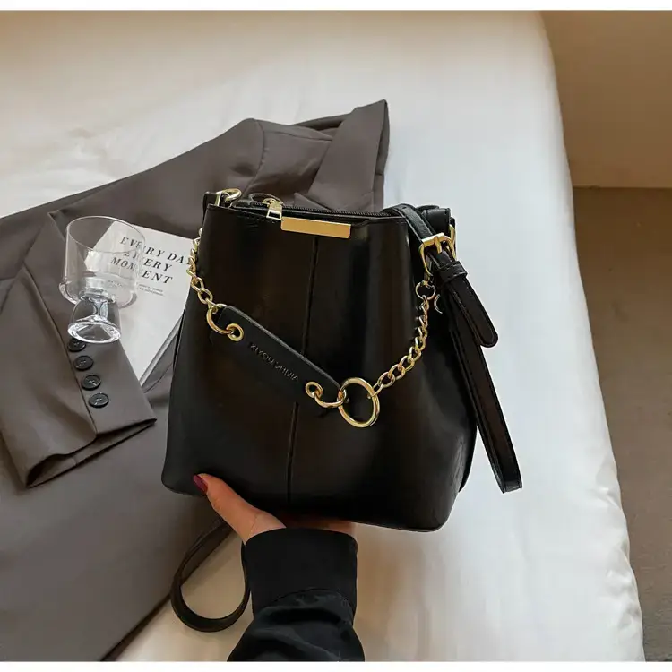 Korean Style Bucket Bag Women's Tan 2024 — feature 23