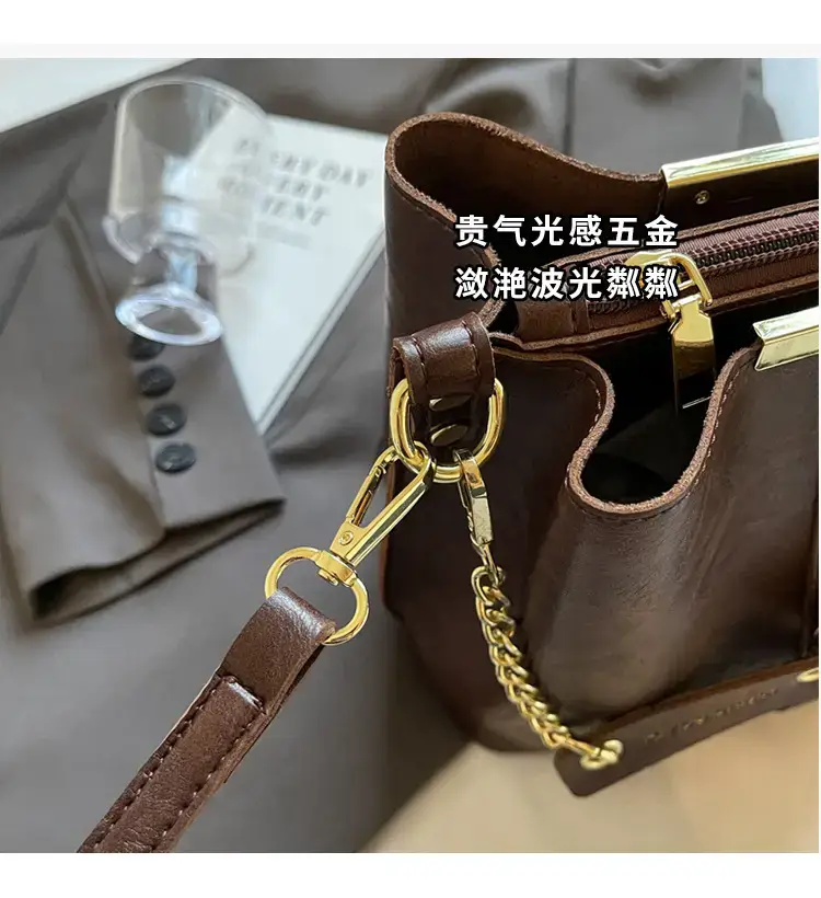 Korean Style Bucket Bag Women's Tan 2024 — feature 4