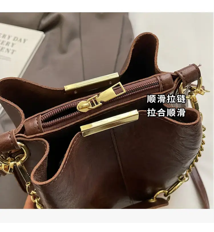 Korean Style Bucket Bag Women's Tan 2024 — feature 5