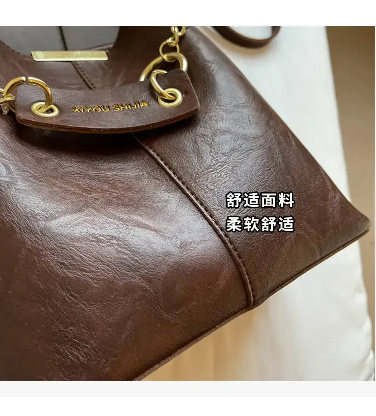 Korean Style Bucket Bag Women's Tan 2024 — feature 6