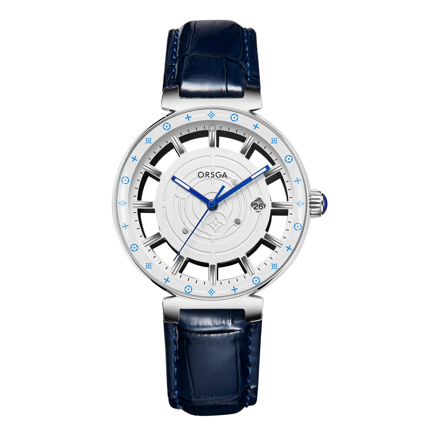 Orsga Black Hollow Women's Quartz Watch with Calendar - Image 7