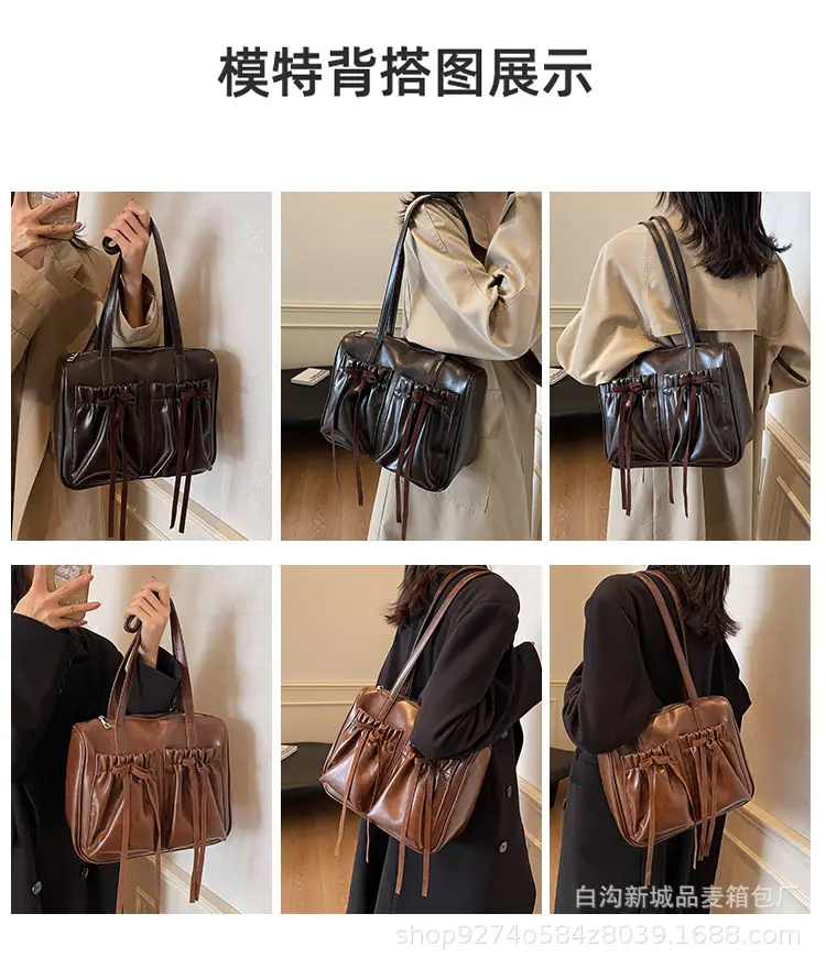 Women Retro Underarm Bag 2026 New Autumn Large Capacity — feature 9
