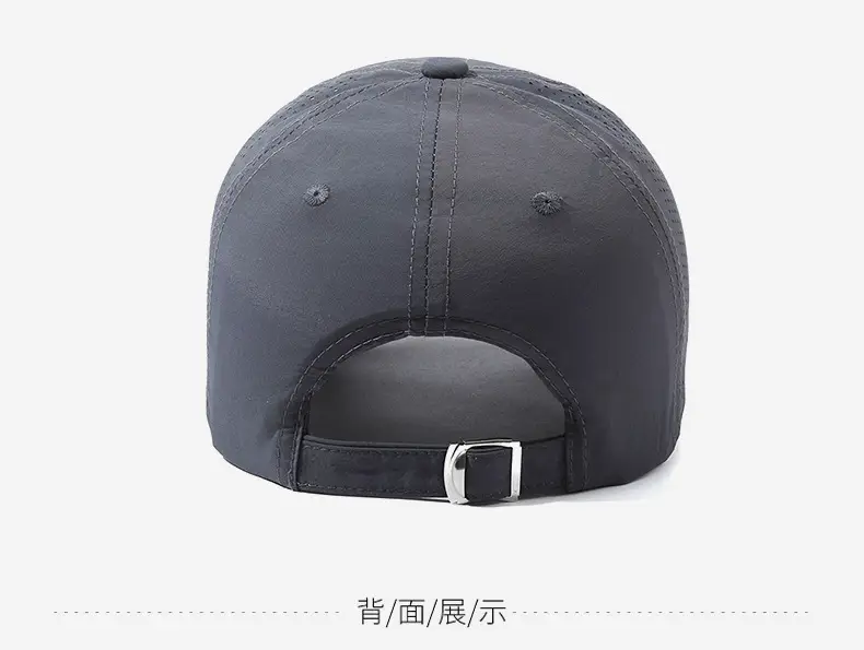Women's Grey Mesh Baseball Cap Lightweight Quick-Drying — feature 11