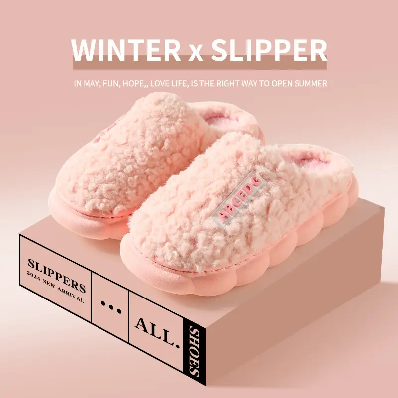 Maomao Women's Winter Cotton Slippers Thick Bottom Warm Non-Slip - Image 31