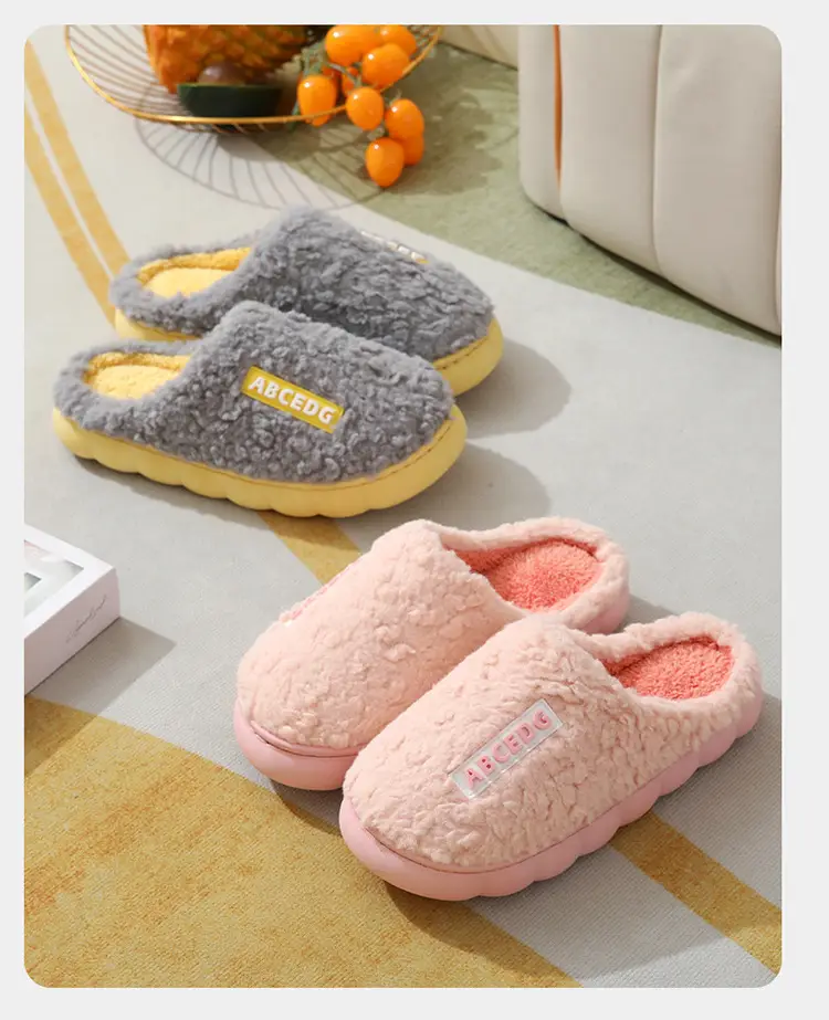 Maomao Women's Winter Cotton Slippers Thick Bottom Warm Non-Slip — feature 14