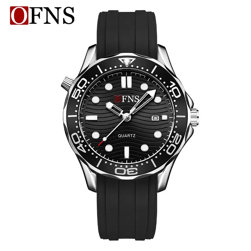 O'Fani Blue Quartz Men's Waterproof Watch with Calendar - Image 4