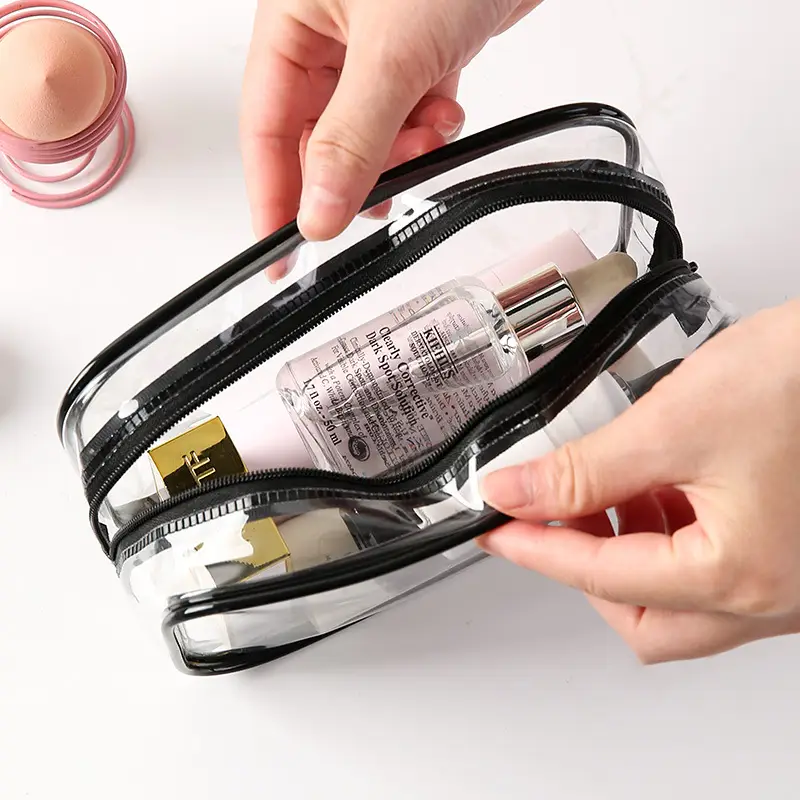 PVC Waterproof Wash Bag Large Capacity Travel Cosmetic Storage - Image 13