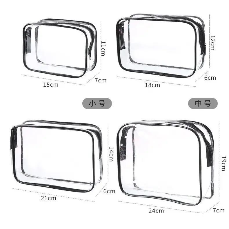 PVC Waterproof Wash Bag Large Capacity Travel Cosmetic Storage - Image 15