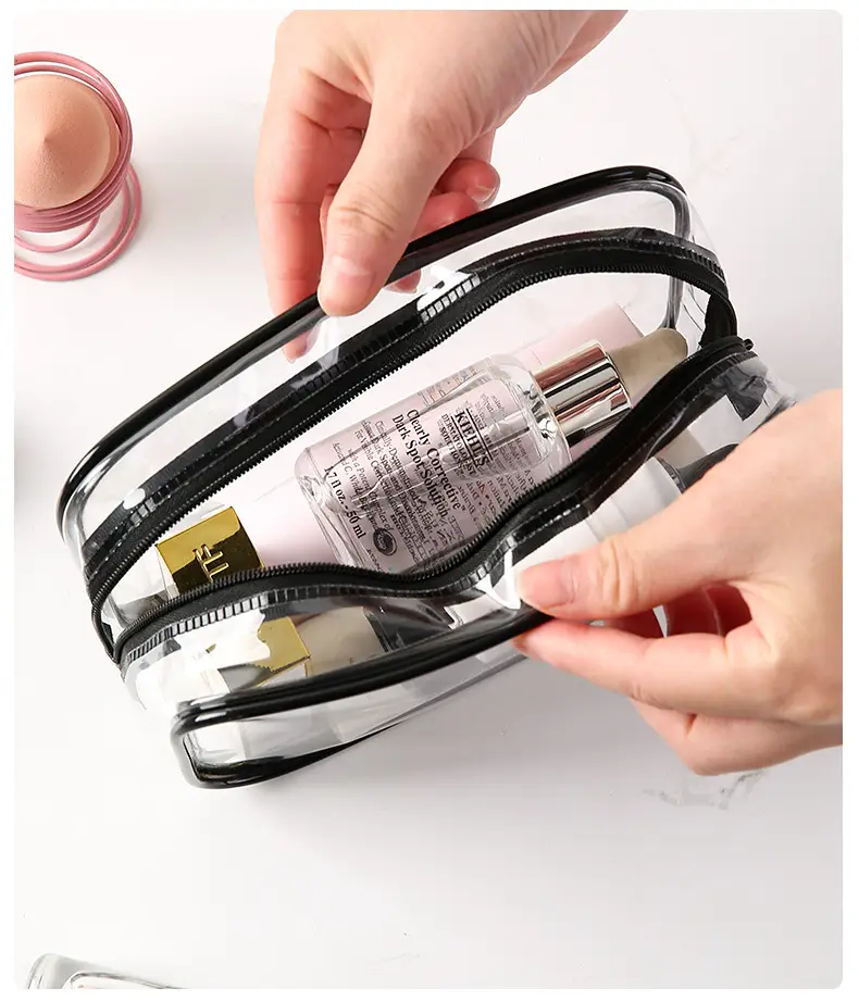 PVC Waterproof Wash Bag Large Capacity Travel Cosmetic Storage — feature 13