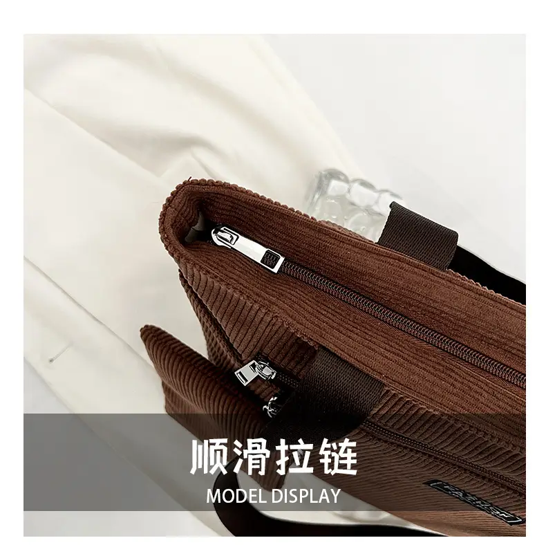 Women Cross-Border Tote Bag with Zippered Pocket — feature 9
