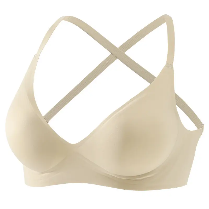 [Secrets from A to C] Externally Expanded Chest Underwear Women's Small Chests Gather Large Thickened Traceless Bra in Summer