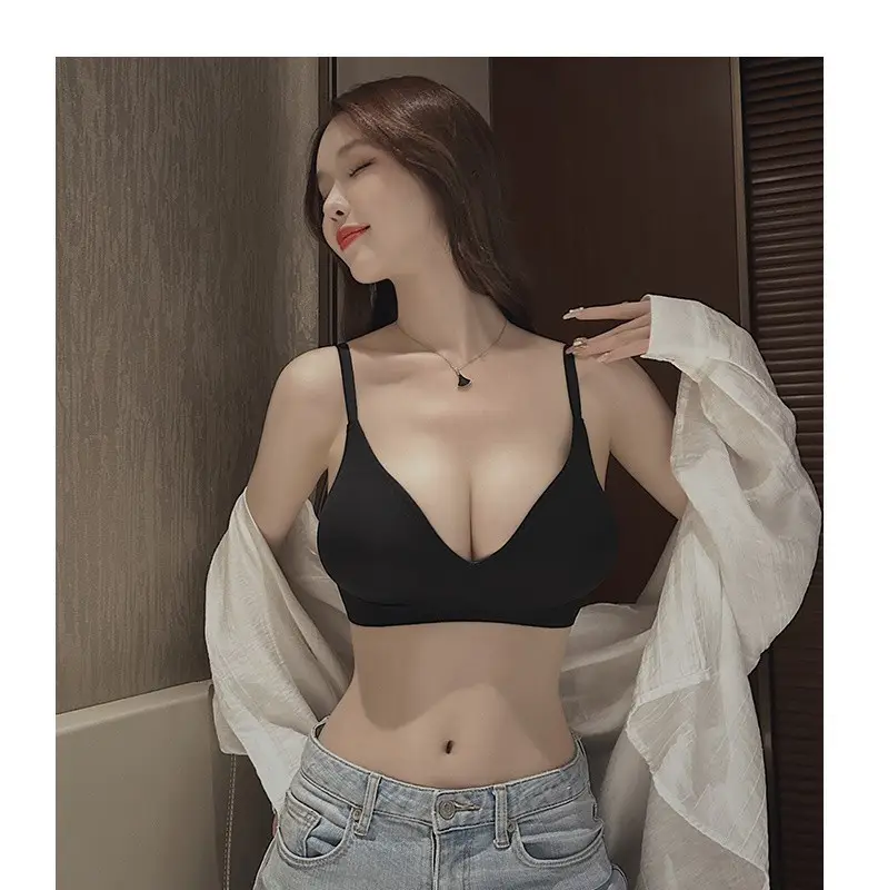 [Secrets from A to C] Externally Expanded Chest Underwear Women's Small Chests Gather Large Thickened Traceless Bra in Summer — feature 16