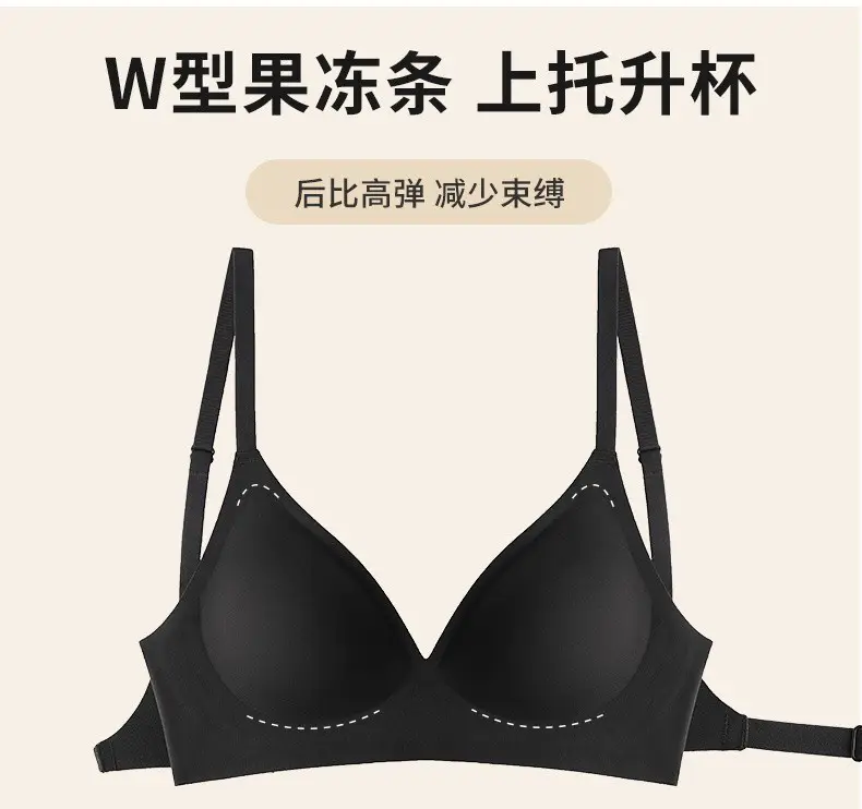 [Secrets from A to C] Externally Expanded Chest Underwear Women's Small Chests Gather Large Thickened Traceless Bra in Summer — feature 6