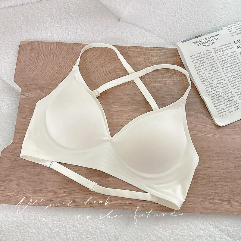 [Secrets from A to C] Externally Expanded Chest Underwear Women's Small Chests Gather Large Thickened Traceless Bra in Summer