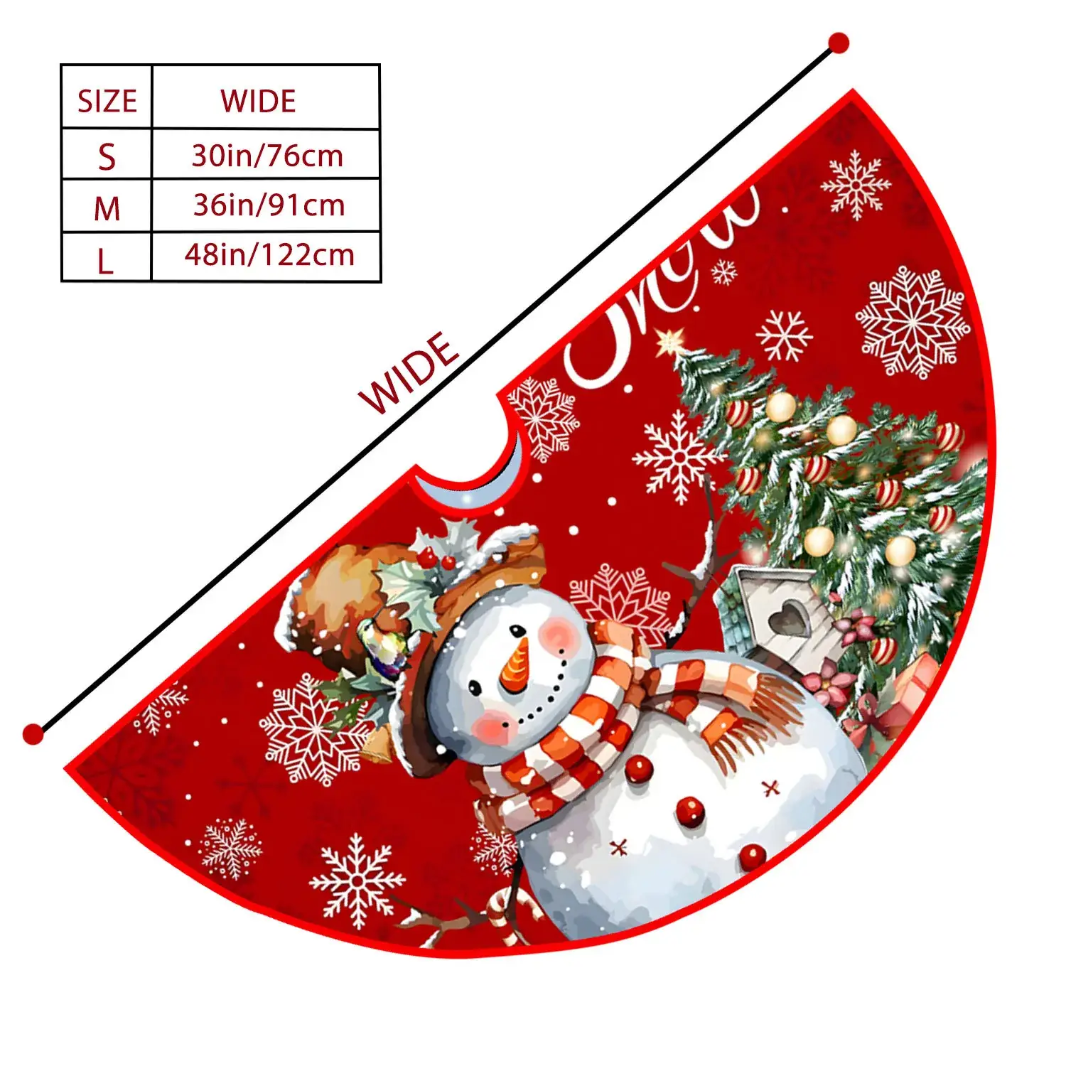 New Cross-Country Christmas Tree Skirts with Cartoon Print — feature 15
