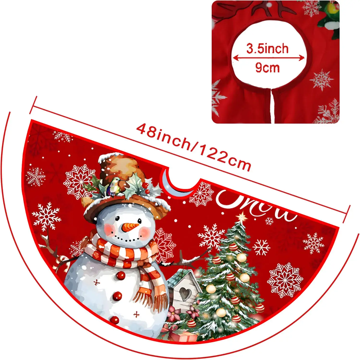 New Cross-Country Christmas Tree Skirts with Cartoon Print — feature 17