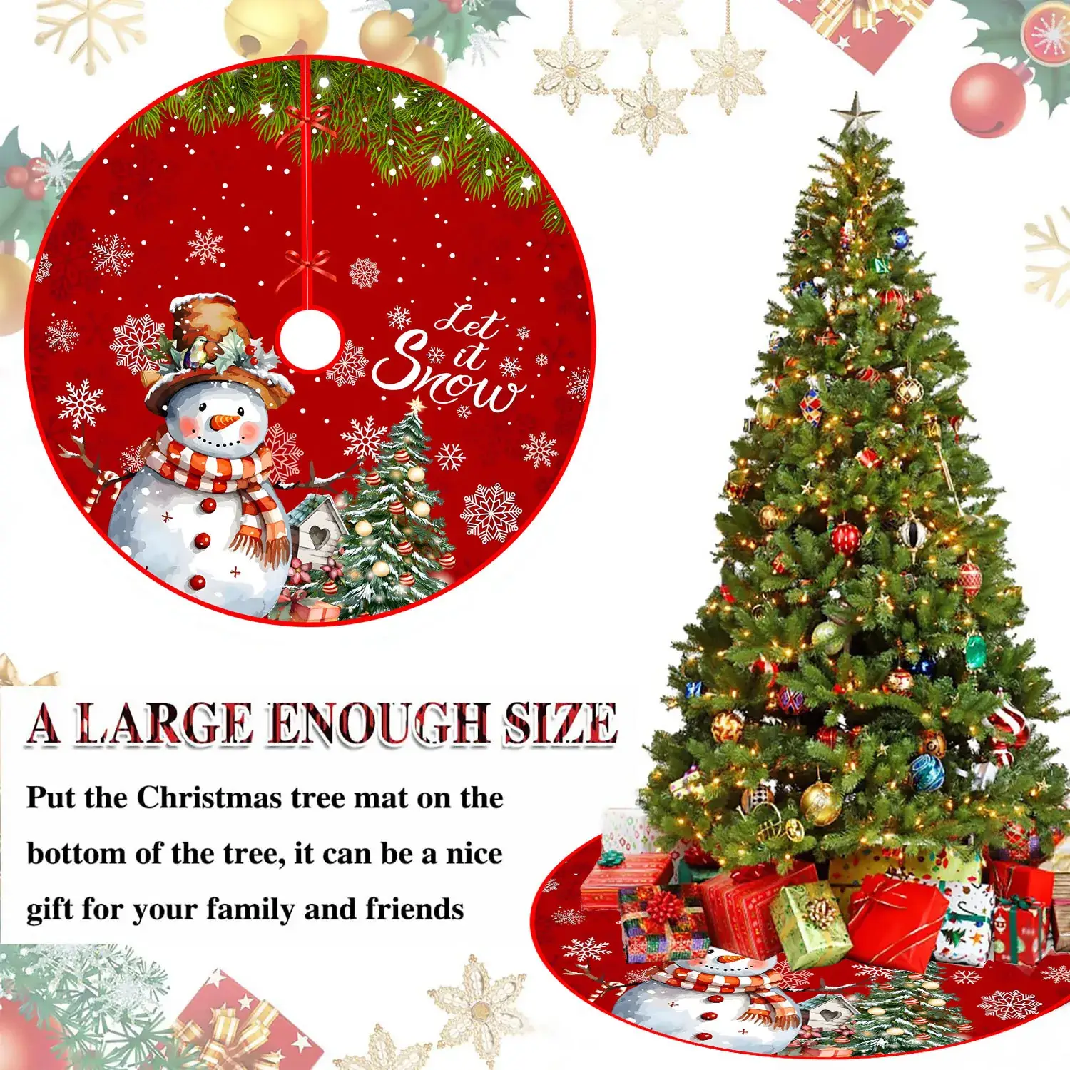 New Cross-Country Christmas Tree Skirts with Cartoon Print — feature 18