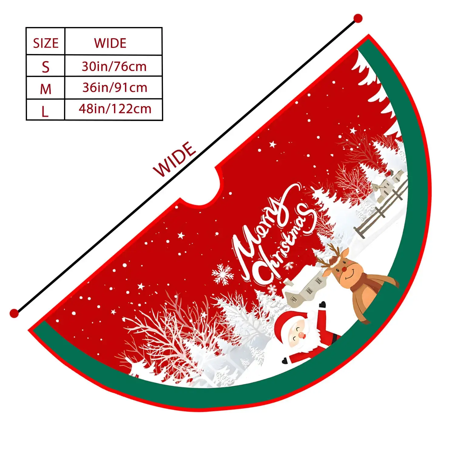 New Cross-Country Christmas Tree Skirts with Cartoon Print — feature 21