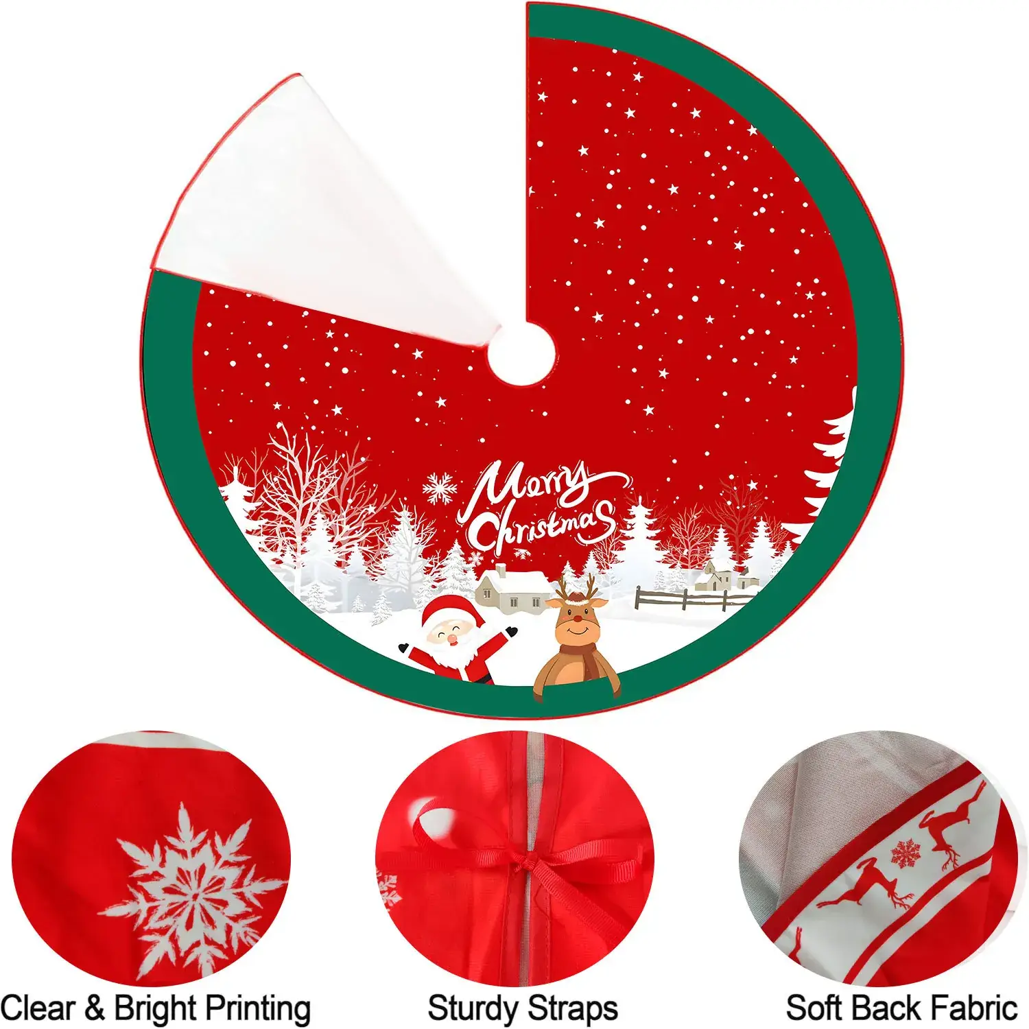 New Cross-Country Christmas Tree Skirts with Cartoon Print — feature 25