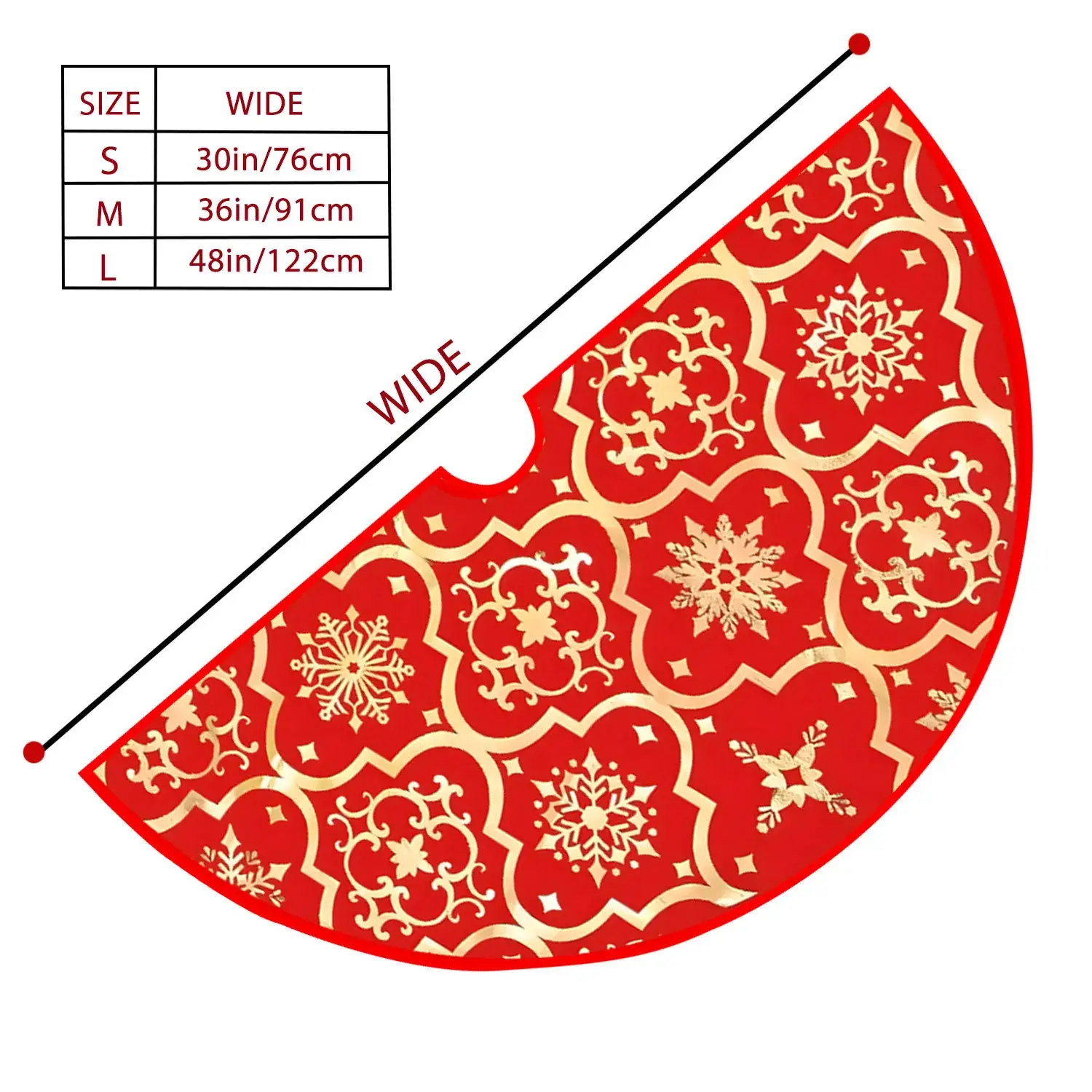 New Cross-Country Christmas Tree Skirts with Cartoon Print — feature 3