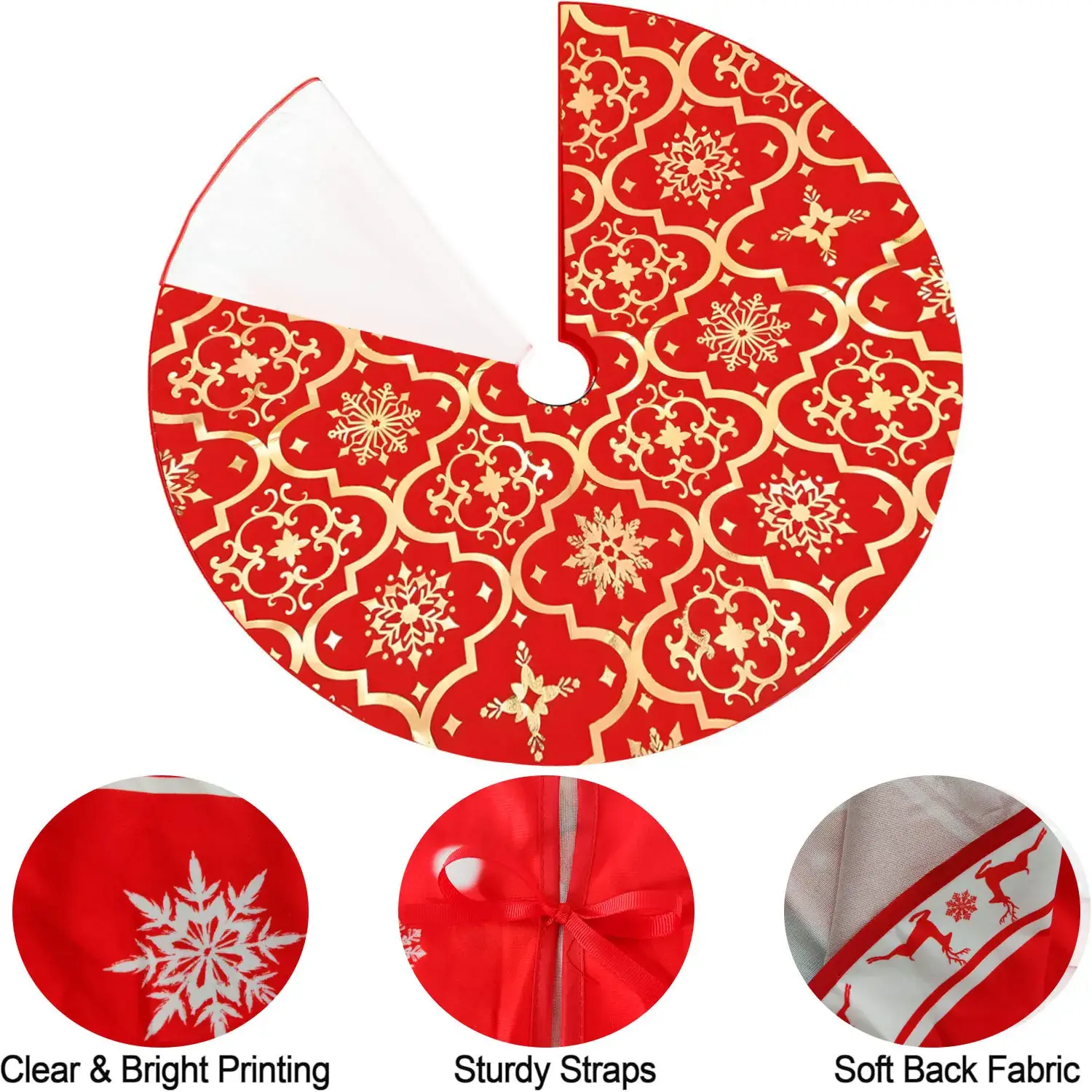 New Cross-Country Christmas Tree Skirts with Cartoon Print — feature 7