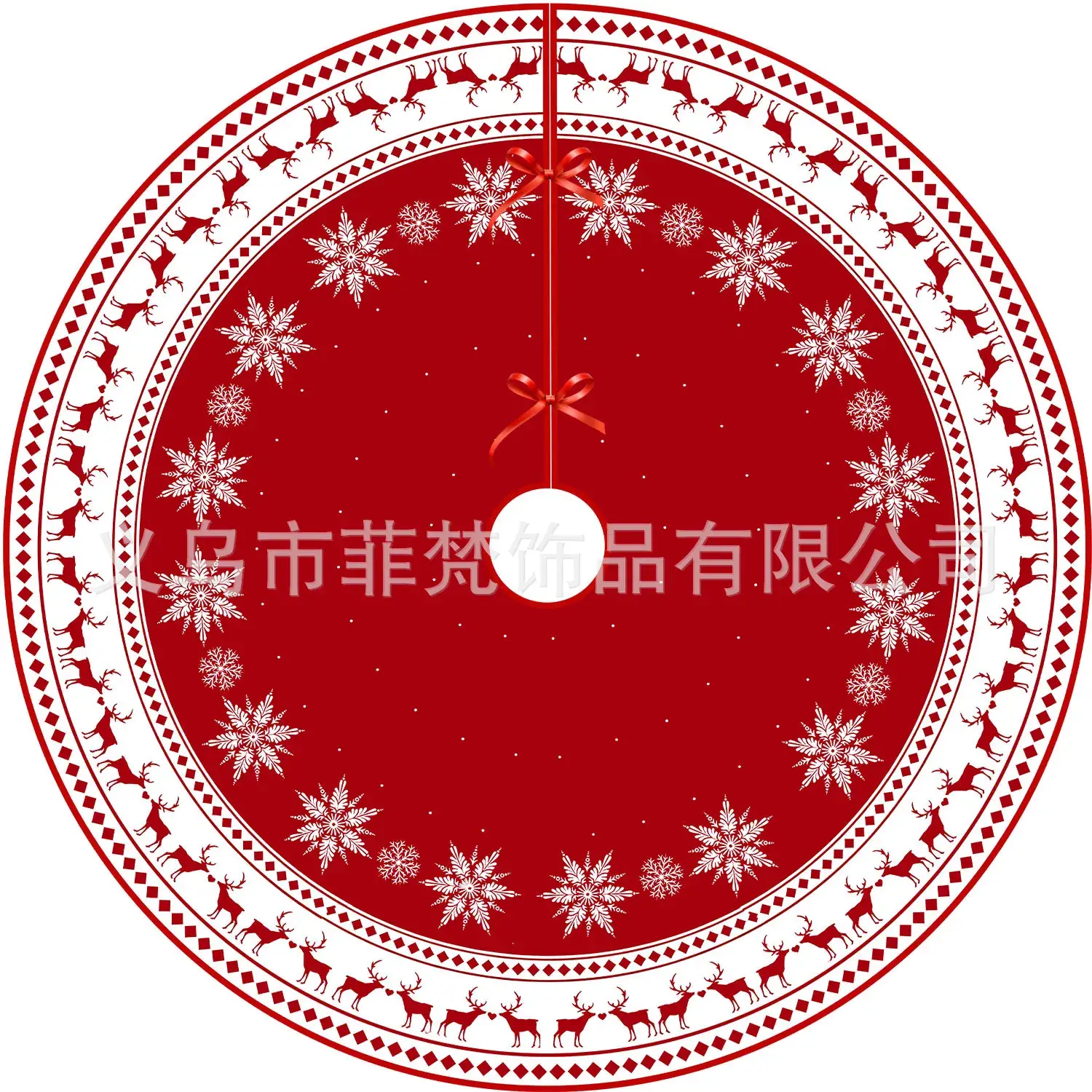 New Cross-Country Christmas Tree Skirts with Cartoon Print - Image 11