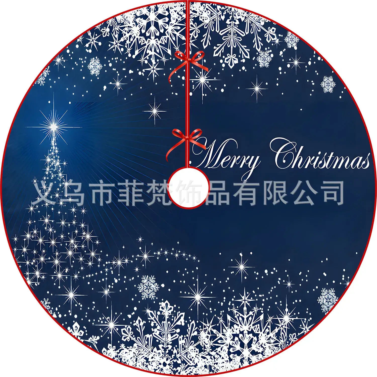 New Cross-Country Christmas Tree Skirts with Cartoon Print - Image 6