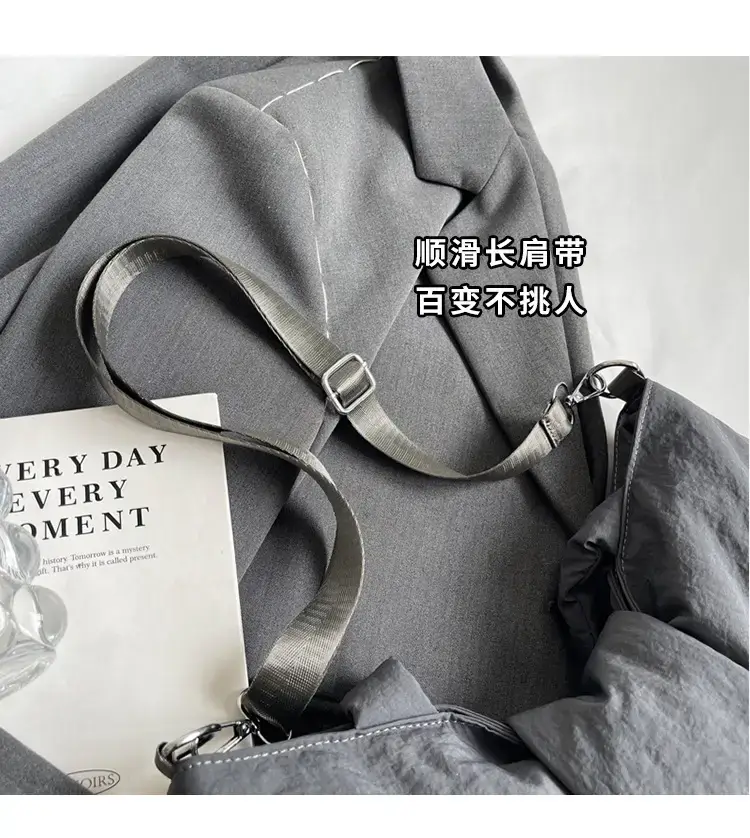 Red Bow Nylon Shoulder Bag 2024 New Style — feature 3