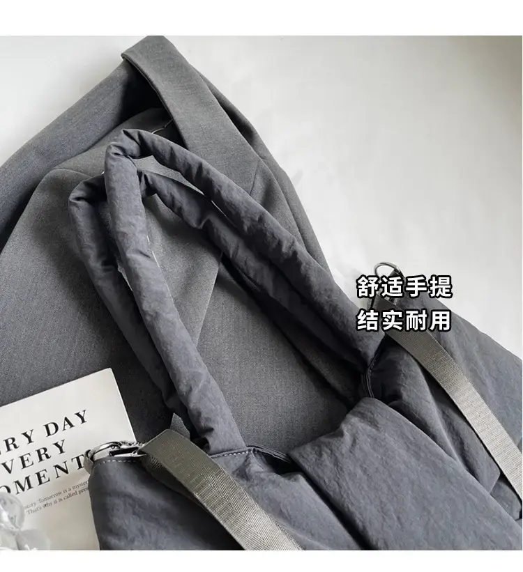 Red Bow Nylon Shoulder Bag 2024 New Style — feature 6