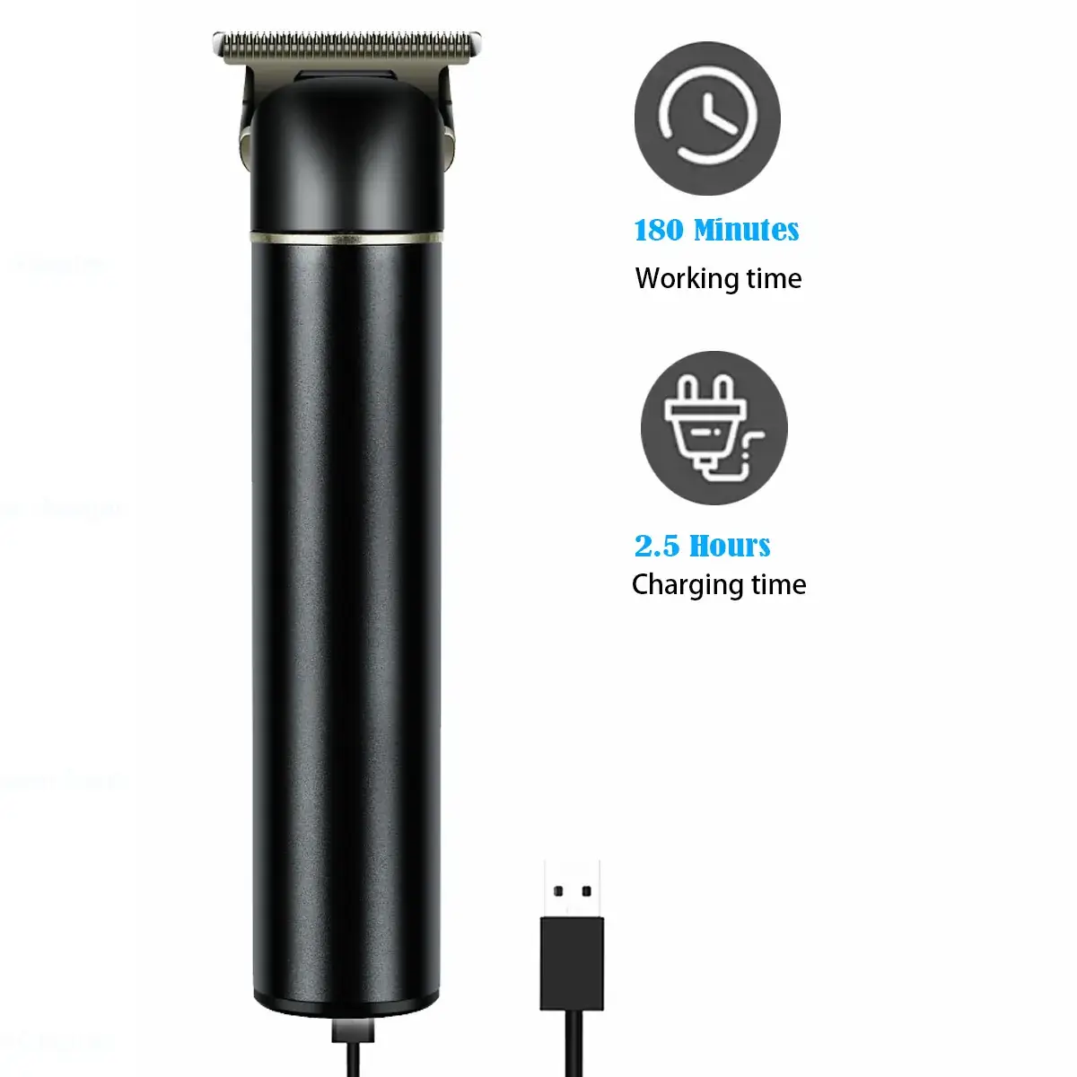 Rechargeable Metal Hair Clipper with Oil Head & Fast Charging - Image 4