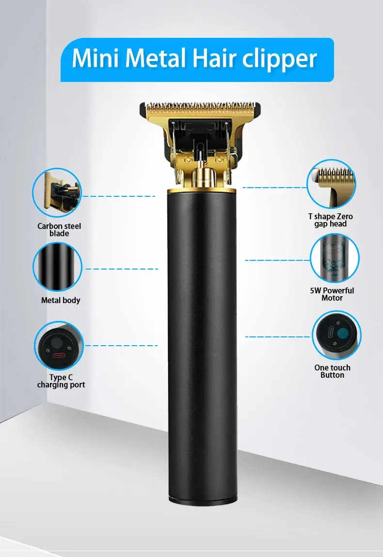 Rechargeable Metal Hair Clipper with Oil Head & Fast Charging — feature 3