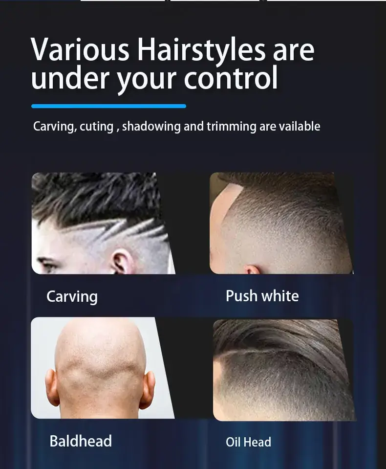 Rechargeable Metal Hair Clipper with Oil Head & Fast Charging — feature 4