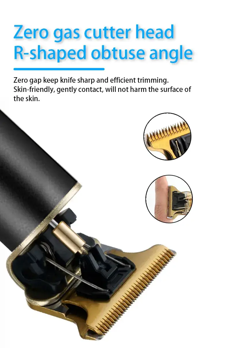 Rechargeable Metal Hair Clipper with Oil Head & Fast Charging — feature 6
