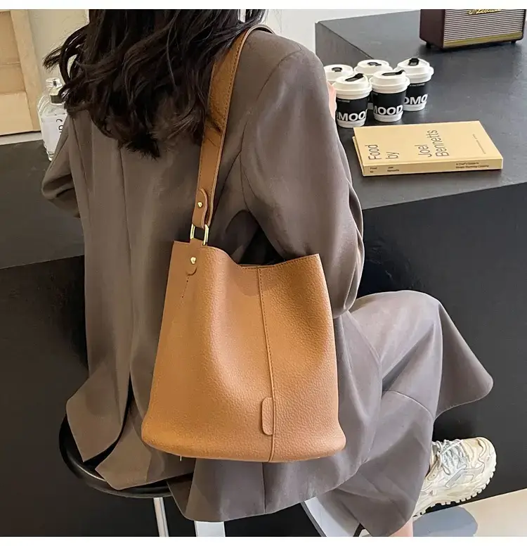 Women's Black Underarm Bucket Bag 2024 — feature 19