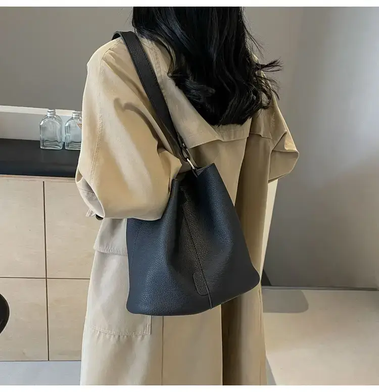 Women's Black Underarm Bucket Bag 2024 — feature 26