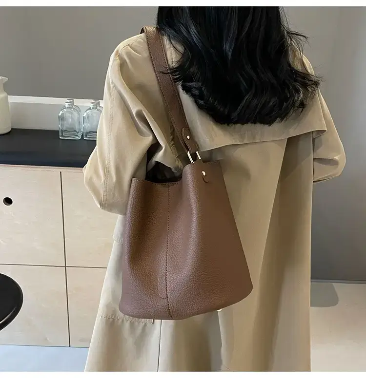Women's Black Underarm Bucket Bag 2024 — feature 29