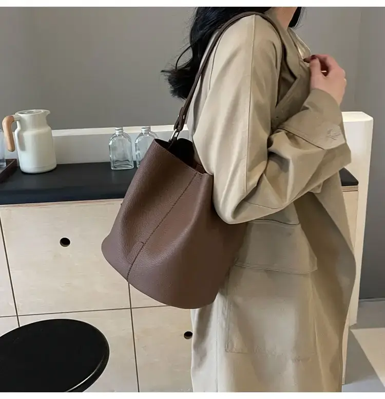 Women's Black Underarm Bucket Bag 2024 — feature 31