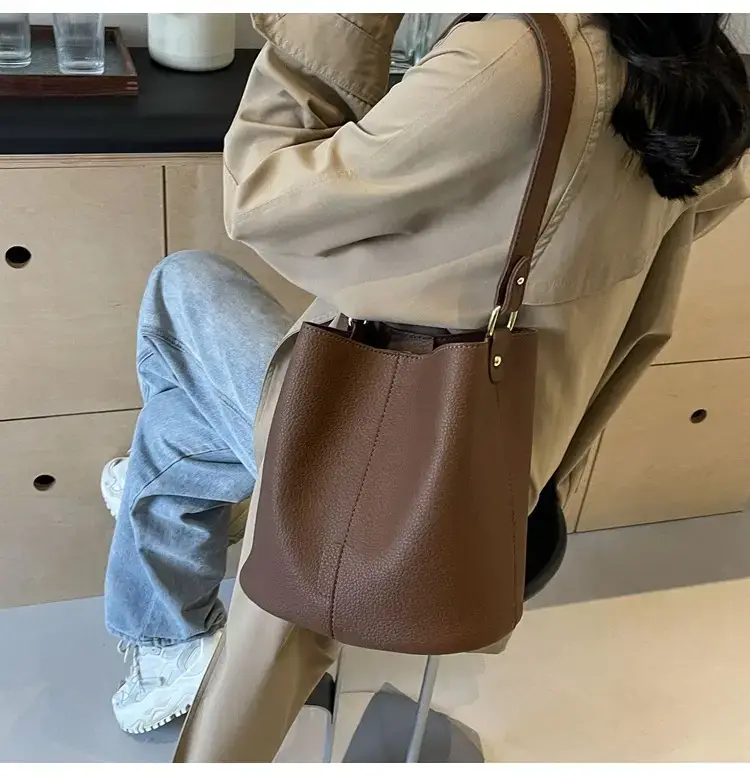Women's Black Underarm Bucket Bag 2024 — feature 33