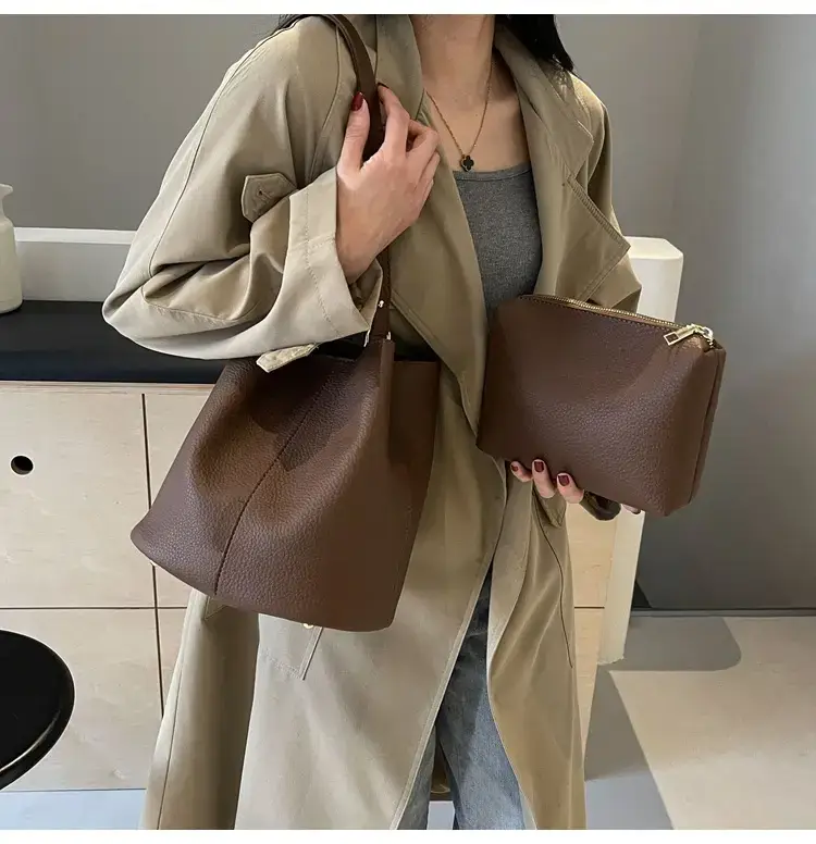 Women's Black Underarm Bucket Bag 2024 — feature 34