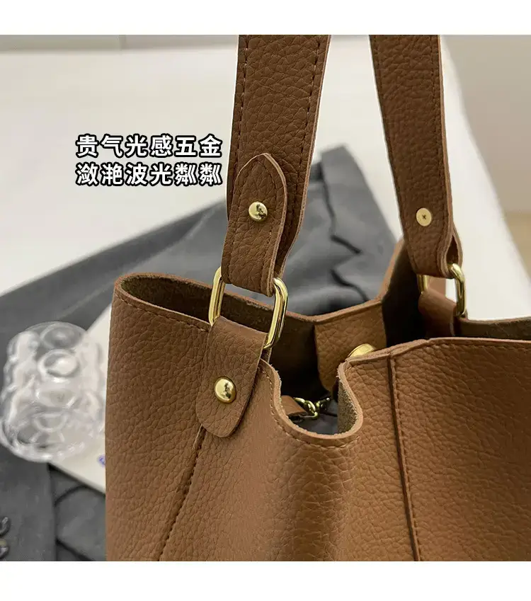Women's Black Underarm Bucket Bag 2024 — feature 4