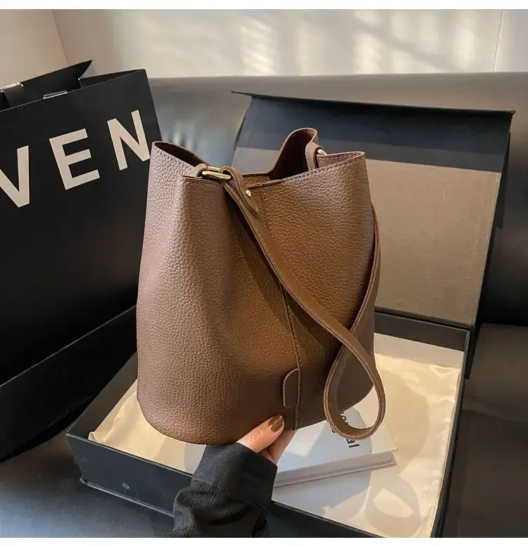 Women's Black Underarm Bucket Bag 2024 — feature 43