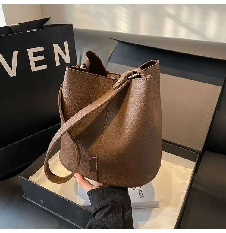 Women's Black Underarm Bucket Bag 2024 — feature 44
