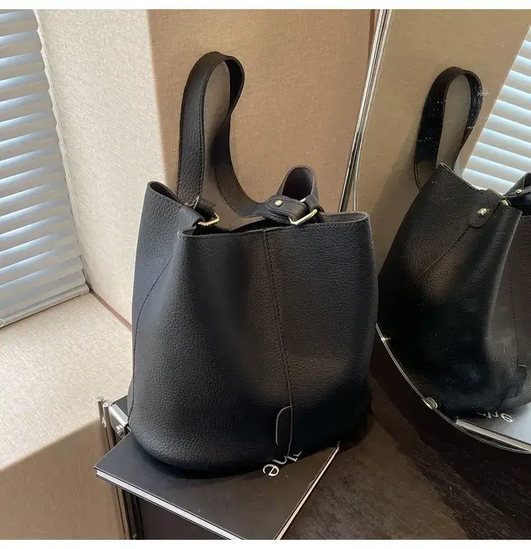 Women's Black Underarm Bucket Bag 2024 — feature 47