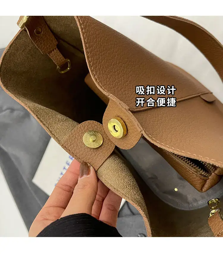 Women's Black Underarm Bucket Bag 2024 — feature 5